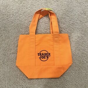 Trader Joe's Mini Canvas Tote Bag - Halloween Limited Edition - ORANGE